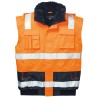 1 Stück ELYSEE Warnschutzjacke EN ISO 20471 Orange/Marine mit Schulterreflex, wasserabweisend und atmungsaktiv