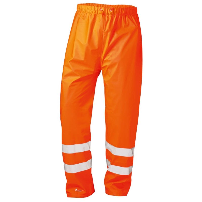 1 Stück Linus Warnschutz Bundhose PU orange - EN ISO 20471/1, EN 343/3, ideal für Sicherheit und Sichtbarkeit