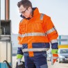 1 Stück ELYSEE Warnschutzjacke EN ISO 20471 Orange/Marine mit Schulterreflex, wasserabweisend und atmungsaktiv
