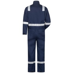 1 Stück Sauli Multinorm Overall 220 g/m² aus Baumwolle in Marineblau für optimalen Schutz und Tragekomfort