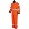 1 Stück MAUNO Multinorm Overall, 220 g/m², orange/marine, für optimalen Schutz und hohen Tragekomfort