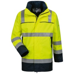 1 Stück TOIVO Multinorm Parka Warnschutzjacke aus Polyester in Gelb/Marine