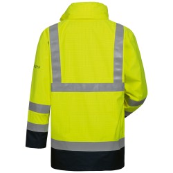 1 Stück TOIVO Multinorm Parka Warnschutzjacke aus Polyester in Gelb/Marine