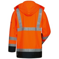 1 Stück AARO Multinorm Parka Warnschutz orange/marine, wasserabweisend, atmungsaktiv, für optimale Sichtbarkeit