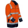 1 Stück AARO Multinorm Parka Warnschutz orange/marine, wasserabweisend, atmungsaktiv, für optimale Sichtbarkeit