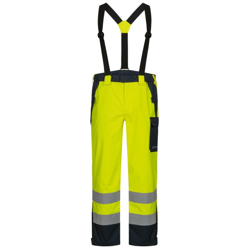 1 Stück PONTUS MULTINORM Bundhose Warnschutz gelb/marine aus strapazierfähigem Material