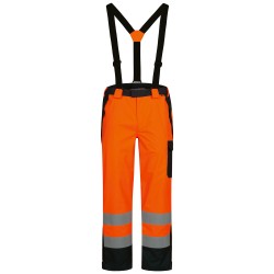 1 Stück ELYSEE Warnschutzbundhose orange/marine – strapazierfähige Arbeitshose für optimale Sichtbarkeit und