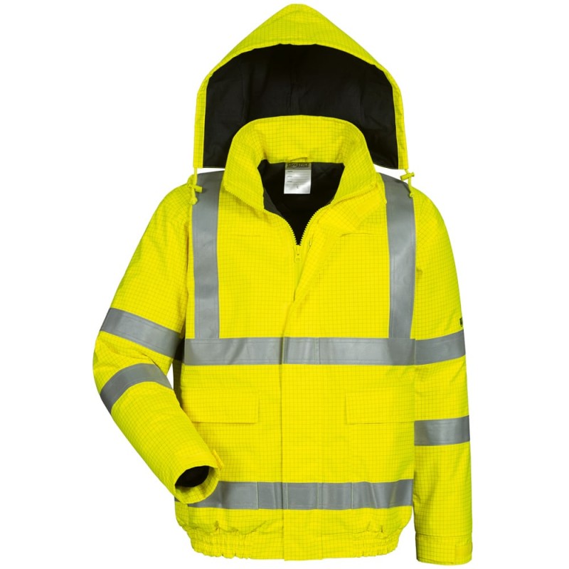 1 Stück Safestyle Pilotjacke mit Warnschutz in Gelb für höchste Sichtbarkeit und Sicherheit