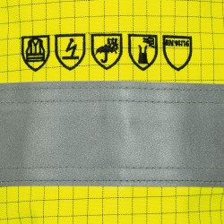 1 Stück Safestyle Pilotjacke mit Warnschutz in Gelb für höchste Sichtbarkeit und Sicherheit
