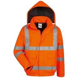 1 Stück Egbert Multinorm Pilotjacke Warnschutz orange, sicher und funktional für den professionellen Einsatz