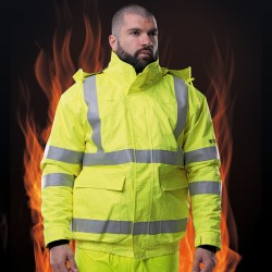 1 Stück Safestyle Pilotjacke mit Warnschutz in Gelb für höchste Sichtbarkeit und Sicherheit
