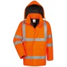 1 Winterjacke Riginos Multinorm aus Warnschutzmaterial in auffälligem Orange