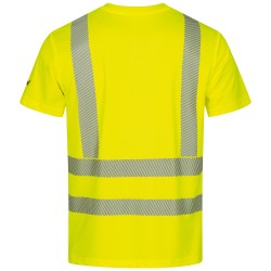 1 Stück ELYSEE UV- und Warnschutz-T-Shirt aus Polyester, gelb, EN ISO 20471/2, EN 13758-2