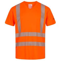 1 Stück ELYSEE UV- und Warnschutz-T-Shirt, orange, EN ISO 20471/2, EN 13758-2, für optimale Sichtbarkeit und Schutz