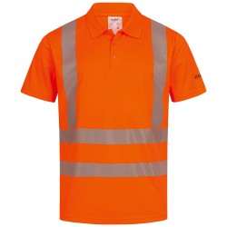 1 Polo-Shirt ELYSEE® UV- und Warnschutz orange EN ISO 20471/2, EN 13758-2, hohe Sichtbarkeit und Sicherheit