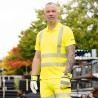 1 Polo-Shirt ELYSEE® UV- und Warnschutz aus 100% Baumwolle in leuchtendem Gelb, EN ISO 20471/2, EN 13758-2