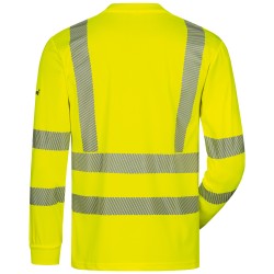 1 Stück ELYSEE UV- und Warnschutz Langarm-T-Shirt, gelb, EN ISO 20471/2, EN 13758-2, hohe Sichtbarkeit