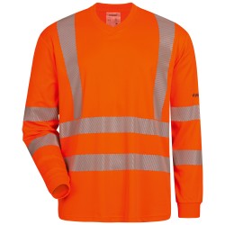 1 Stück ELYSEE UV- und Warnschutz Langarm T-Shirt, orange, nach EN ISO 20471/2 und EN 13758-2 zertifiziert