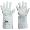 60 Paar Stronghand Handschuhe aus Rind-Spaltleder und Vollleder in natürlicher Farbe, Kategorie 2