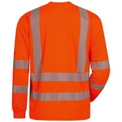 1 Stück ELYSEE UV- und Warnschutz Langarm T-Shirt, orange, nach EN ISO 20471/2 und EN 13758-2 zertifiziert