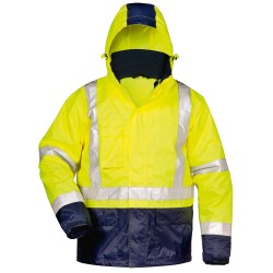 1 Stück Safestyle Warnschutzjacke 3in1, wasserabweisend, gelb/marine, EN ISO 20471/3, EN 343, EN ISO 13688