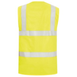 1 Stück Safestyle Warnschutzweste, flammhemmend, gelb, EN ISO 20471/2, EN ISO 14116, EN ISO 13688