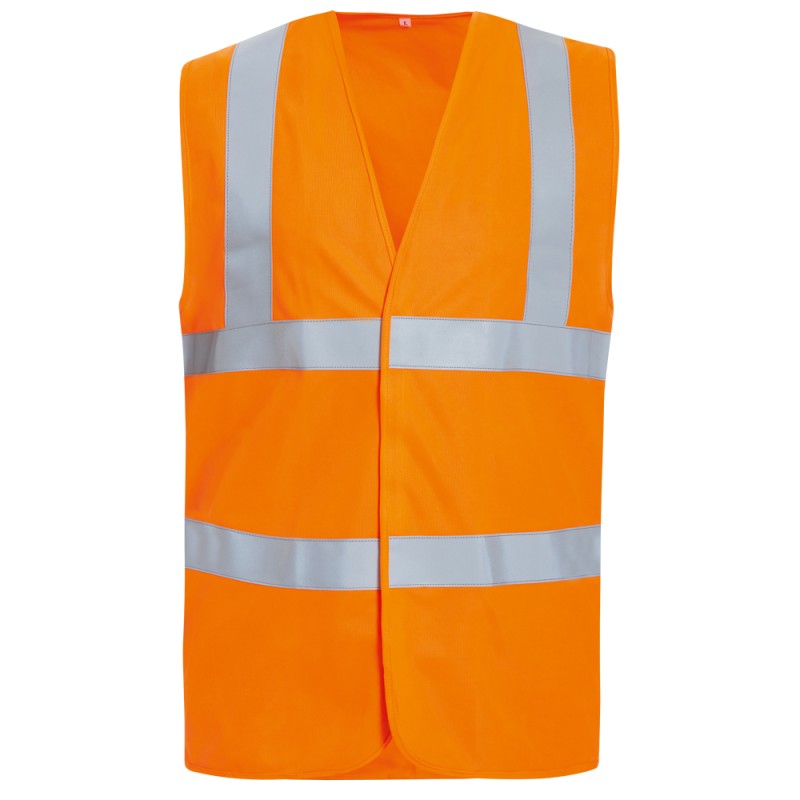 1 Stück Tammo Warnschutzweste, flammhemmend, orange, EN ISO 20471/2, EN ISO 14116, EN ISO 13688