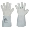 60 Paar Stronghand Classic VS Handschuhe aus Rind-Spaltleder und Vollleder in Natur, Kategorie 2