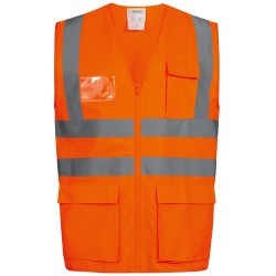 1 Stück Safestyle Warnschutzweste orange, EN ISO 20471/2, EN ISO 13688, hohe Sichtbarkeit und Sicherheit