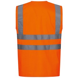 1 Stück Safestyle Warnschutzweste orange, EN ISO 20471/2, EN ISO 13688, hohe Sichtbarkeit und Sicherheit