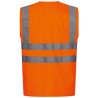 1 Stück Safestyle Warnschutzweste orange, EN ISO 20471/2, EN ISO 13688, hohe Sichtbarkeit und Sicherheit