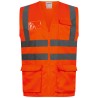 1 Stück ANSGAR Warnschutzweste in Orange, EN ISO 20471/2, EN ISO 13688, für optimale Sichtbarkeit und Sicherheit