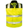 1 Stück Elysee Warnschutzweste EN ISO 20471/2 gelb-schwarz, hochsichtbar und atmungsaktiv