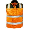 1 Stück ELYSEE Warnschutzweste EN ISO 20471/2, orange/schwarz, sicherer Schutz für Sichtbarkeit und Komfort