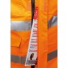 1 Stück ELYSEE Warnschutzweste EN ISO 20471/2, orange/schwarz, sicherer Schutz für Sichtbarkeit und Komfort