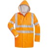 1 Stück Fridbert Multinorm Regenjacke aus PU, orange, EN ISO 20471/3, EN 343, EN ISO 14116, EN 114