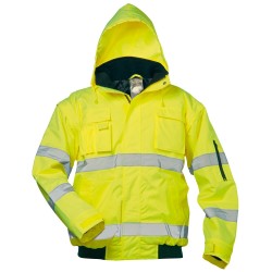 1 Stück Safestyle Warnschutzpilotjacke, gelb, EN ISO 20471/3, EN 343, EN ISO 13688, hochsichtbar und wetterfest