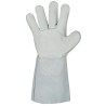 60 Paar Stronghand Classic VS Handschuhe aus Rind-Spaltleder und Vollleder in Natur, Kategorie 2