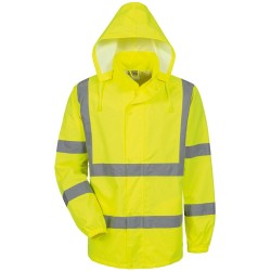 1 Stück SAFESTYLE® Warnschutz-Regenjacke EN ISO 20471/3, EN 343, gelb, Klasse 4/4/X