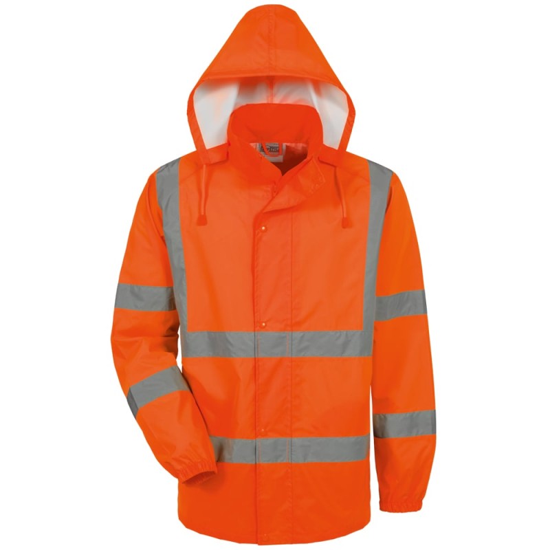 1 Stück Safestyle Warnschutz-Regenjacke, EN ISO 20471/3, EN 343 Kl 4/4/X, orange, optimaler Schutz bei schlechtem