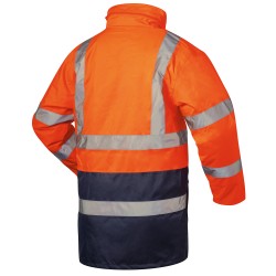 1 Stück Safestyle Warn-Parka 2in1 orange, atmungsaktiv, EN ISO 20471/3 und EN 343 KL3 zertifiziert