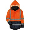 1 Stück Safestyle Warnschutzparka aus hochwertigem Material in Orange/Marine mit EN ISO 20471/3 und EN 343