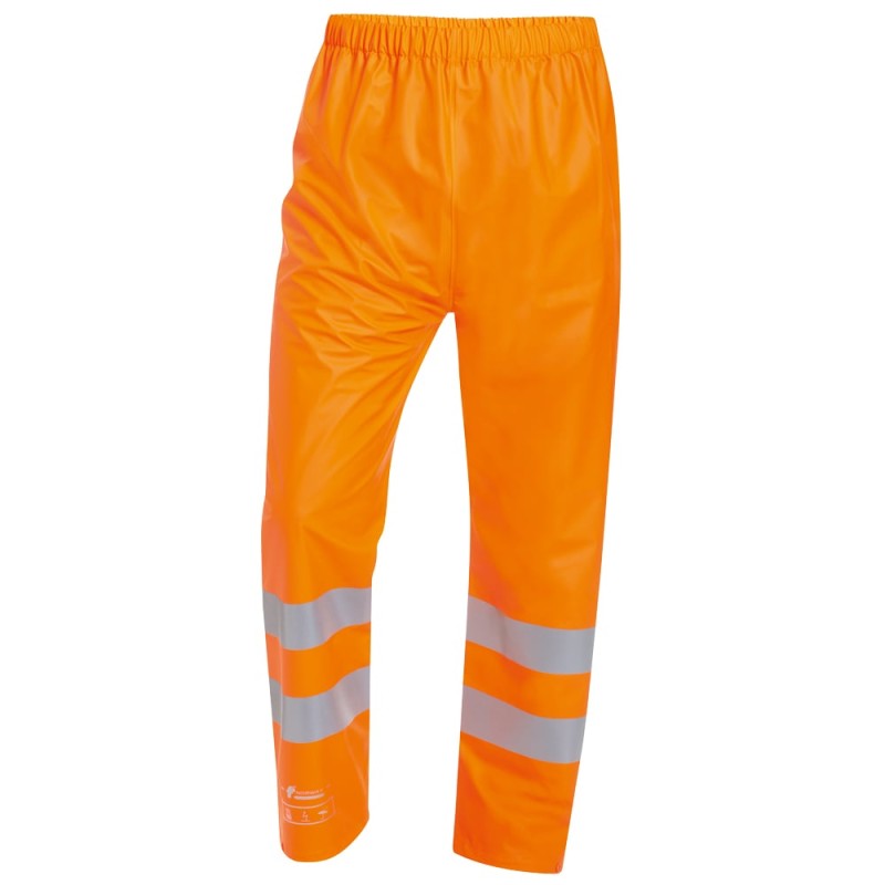 1 Stück TJARK Multinorm Regenbundhose PU orange EN ISO 20471, EN 343, EN ISO 14116, EN 114