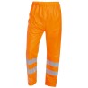 1 Stück TJARK Multinorm Regenbundhose PU orange EN ISO 20471, EN 343, EN ISO 14116, EN 114