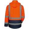 1 Stück Safestyle Warnschutzparka aus hochwertigem Material in Orange/Marine mit EN ISO 20471/3 und EN 343