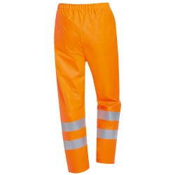 1 Stück TJARK Multinorm Regenbundhose PU orange EN ISO 20471, EN 343, EN ISO 14116, EN 114