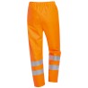 1 Stück TJARK Multinorm Regenbundhose PU orange EN ISO 20471, EN 343, EN ISO 14116, EN 114