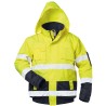 1 Stück Safestyle Warnschutzpilotjacke aus wasserabweisendem Material in Gelb/Marine, EN ISO 20471/3 zertifiziert