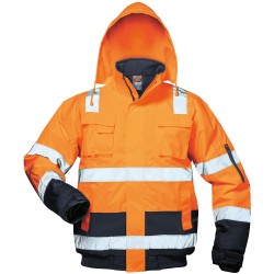 1 Stück Safestyle Warnschutzjacke Pilot orange/marine, EN ISO 20471, EN 343 mit Schulterreflex