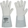 60 Paar STRONGHAND® Handschuhe aus Rind-Vollleder und Spaltleder, natur, Kategorie 2